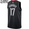NBA Børn Trøje Houston Rockets Dennis Schroder 17 2022-23 Jordan Statement Edition Sort Swingman